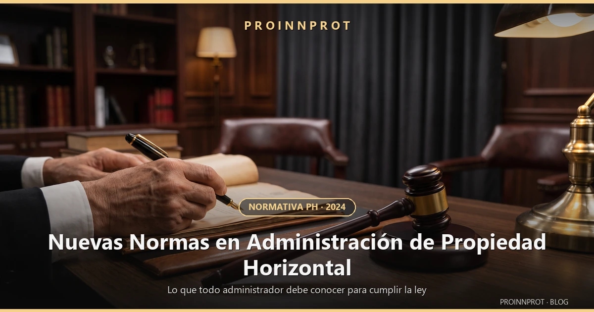 Nuevas Normas en Administración de Propiedad Horizontal 2024